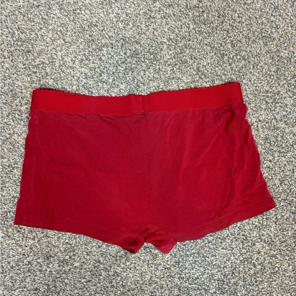Red‎ wood underwear trunk style